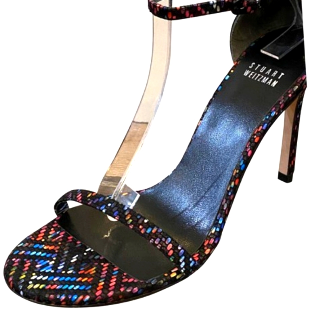 BNWT Stuart Weitzman multicolor nudist heels